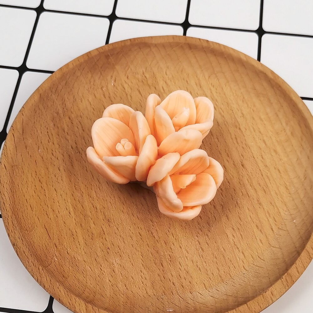 3d tulppaani kynttilän muotti manuaalinen tee itse kukkasaippua silikonimuotti silikonimuotti saippuamuoto saippuatarvikkeet