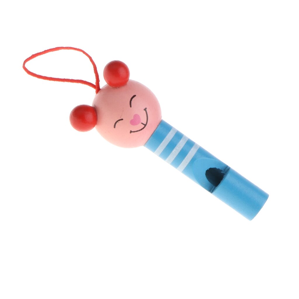 8 Stks/partij Kids Educatief Houten Lip Fluitjes Fluit Muziekinstrument Speelgoed Houten Cartoon Chirldren Speelgoed