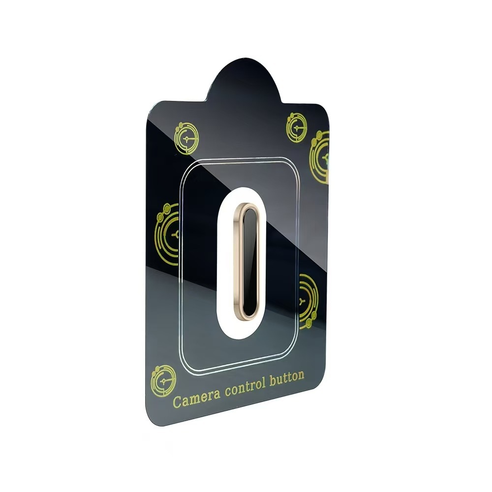 2PCS Metal Camera Control Button Protector For iPhone 17 16 Pro Max Alloy Ring Glass Side Control Cover Anti-scratch Sticker: ROSE RED