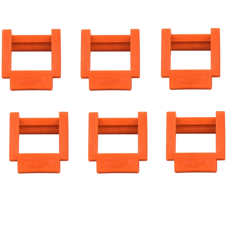 6Pcs Pcie Riser Clip Lock Mijnbouw Pcie Riser 1X Retainer Verticale Mount Locker Pci-E X1 Houder Voor Mijnwerker: Orange