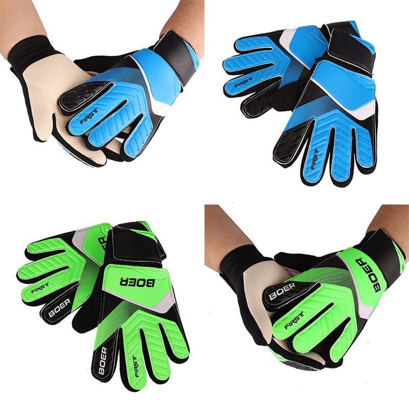 Guanti da portiere a dito pieno ragazzi ragazze gomma antiscivolo polso avvolgere calcio abbigliamento da calcio per bambini guanti da calcio