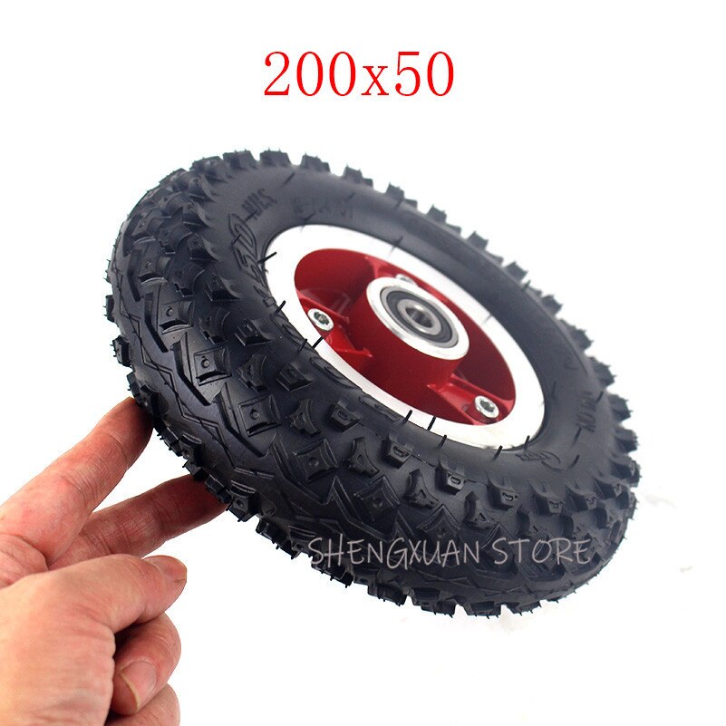 8 inch Electric Scooter Tyre With Wheel Hub 200x50 tire Electric Vehicle Aluminium Alloy Wheel 8''x2''Pneumatic tyre wheels