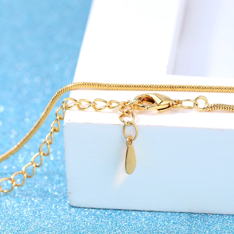 100% 925 sterling silver 24K yellow gold snake chain ladies necklaces jewelry cheap