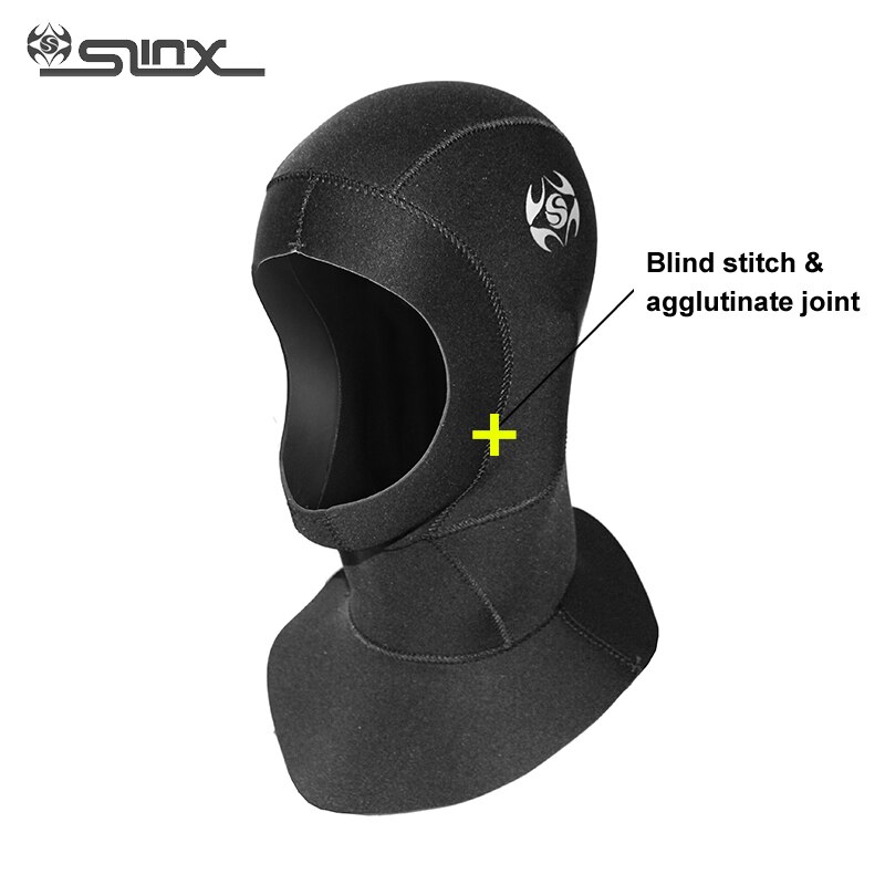 Neoprene Suit Hood Cap Scuba Diving Cap with Chin Strap Surf 2.5 mm