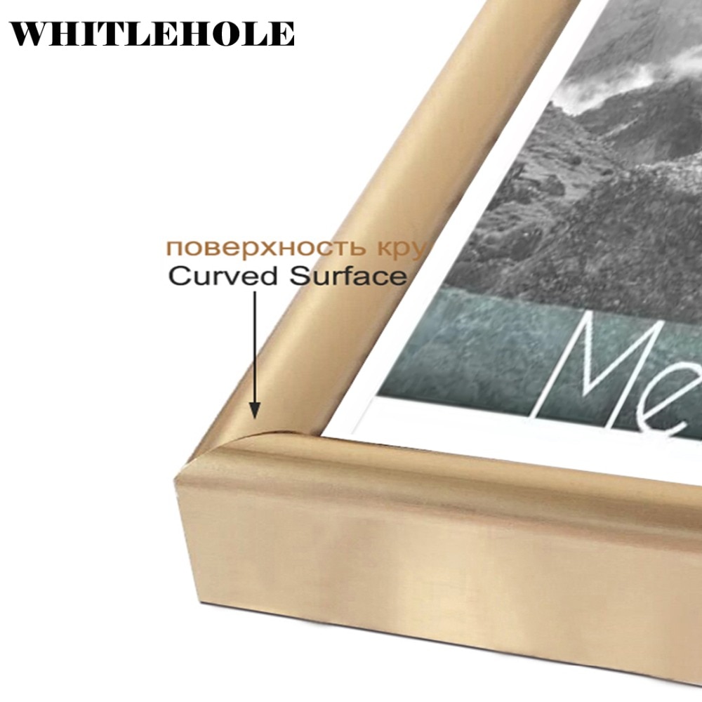 Bild Rahmen Metall Goldene Foto Rahmen Klassischen Minimalistischen Schreibtisch Dekor 9x13 13x18 21x30cm pleixglass Innen Zertifikat Rahmen