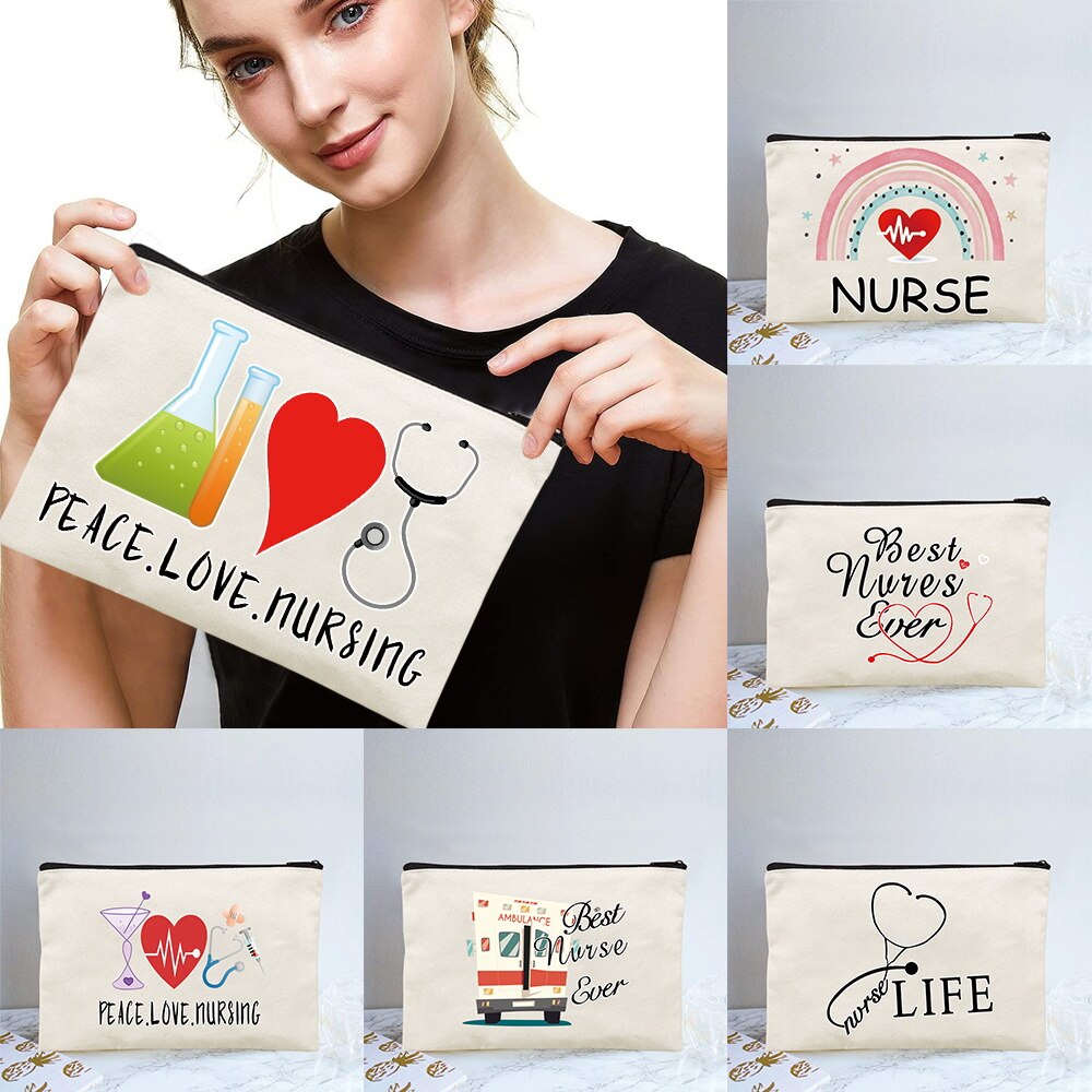 Torby kosmetyczne kobieta kosmetyczka plaża pielęgniarka serii organizator podróży Case makijaż Bagi Party Bagd prezent ślubny Lady makijaż przypadki