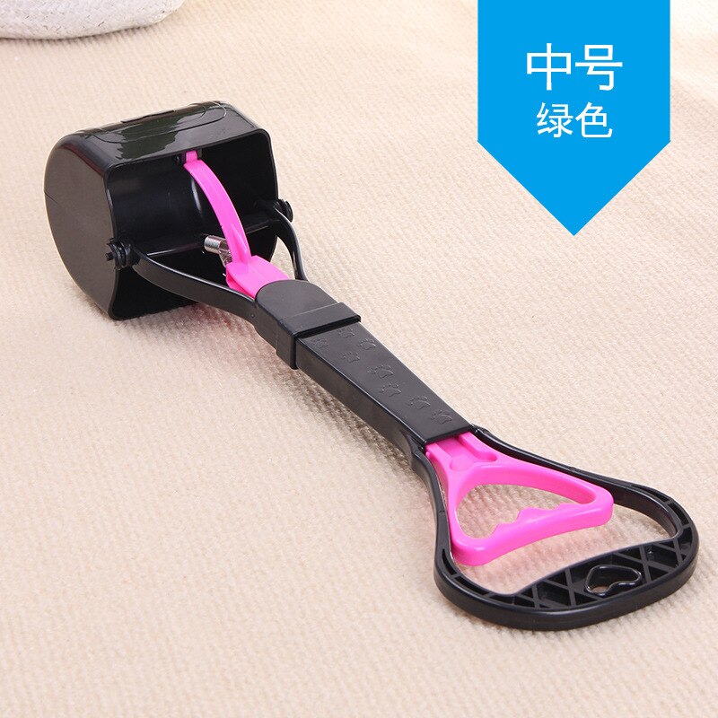 Love PET Poop Picking Clip Cleaning Poop Clamp Large, Medium and Small Poop Clip Long Handle out Poop Clamp Pet Pooper Scooper: Medium Pink