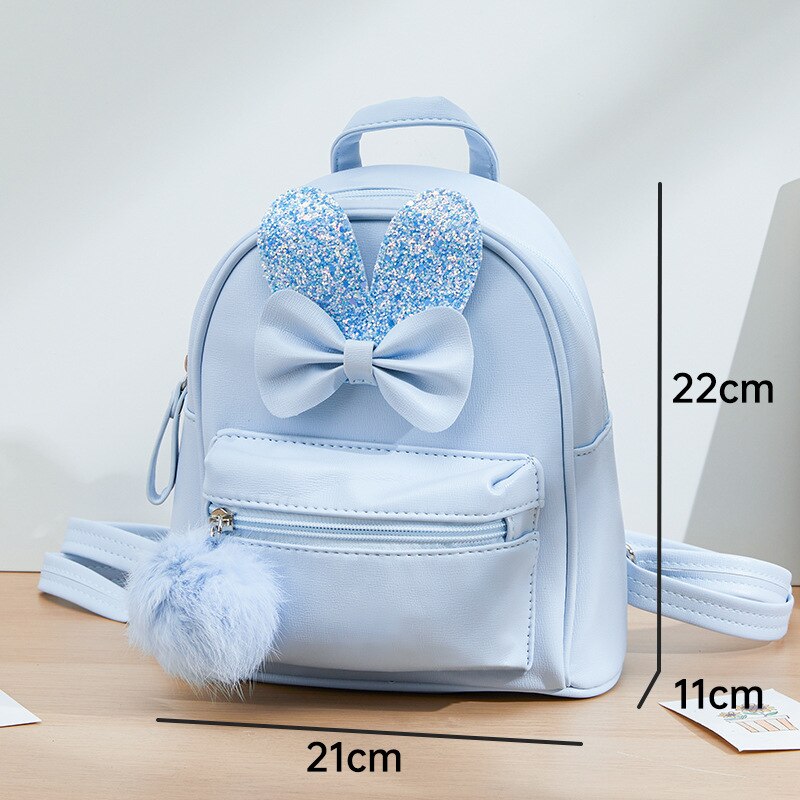 Kinderen Mini Rugzak Purse Leuke Boog Schooltassen Voor Kinderen Meisjes School Rugzak Baby Rugzakken Mochilas: Blauw