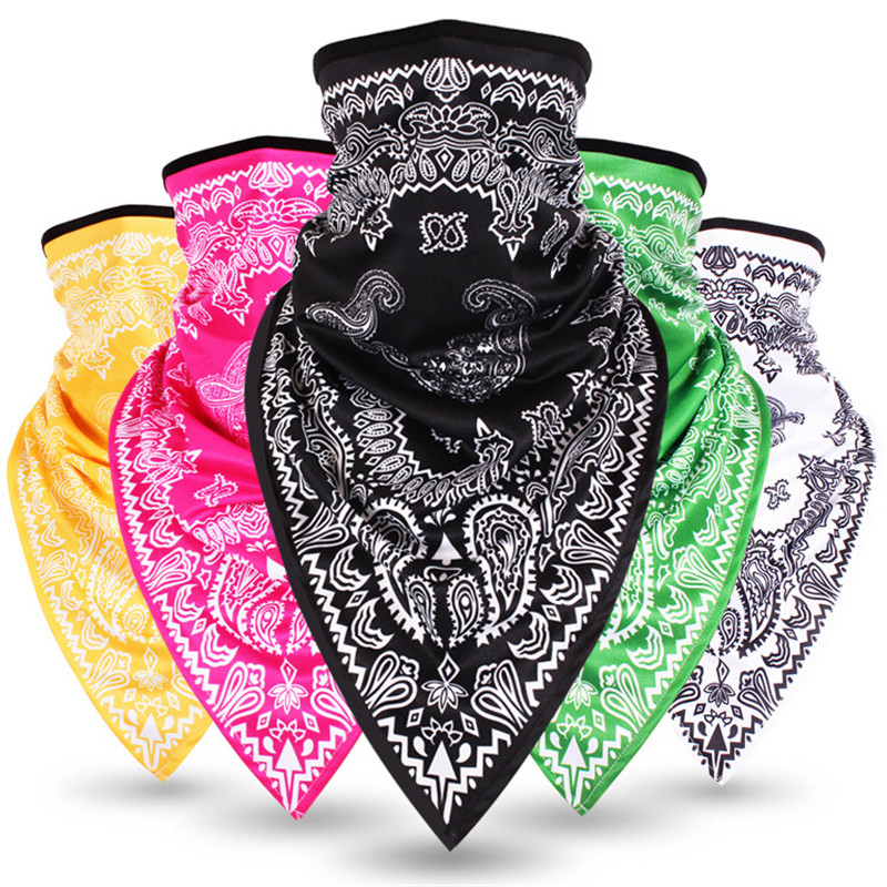 Mode Hip Hop Cashew Bloem Driehoek Magische Sjaal Bandana Straat Skateboard Gezichtsmasker Sjaal Fiets Sjaal Masker