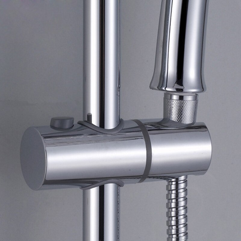 22/24/25mm abs plast brusebad glideskinne bar justerbar klemme holder beslag udskiftning badeværelse tilbehør universal