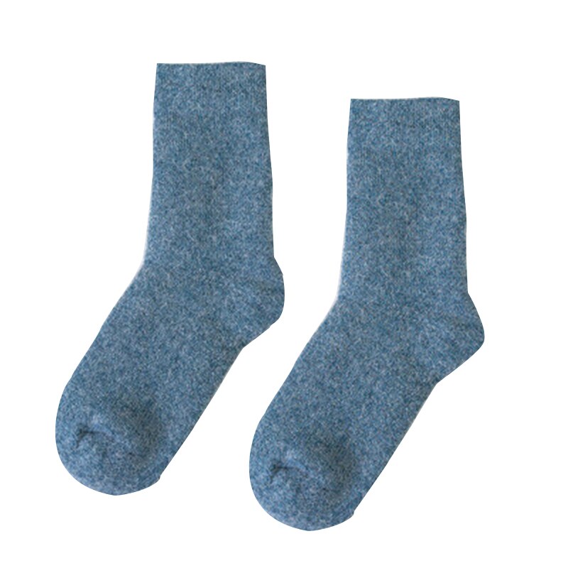 Vinter uld varme sokker super blød tyk ensfarvet sokker til mænd kvinder sports tilbehør