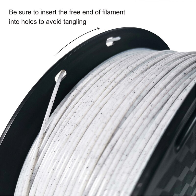 Filament plastique pour impression 3d, consommable d&#39;imprimante en Pla, effet marbre, poids 1kg, 75mm
