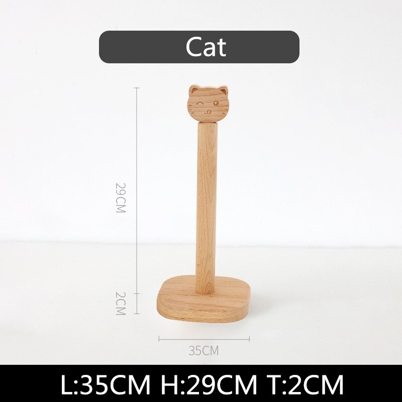 Harz Koch Doppel-Schicht Rolle Papier Handtuch Halfter Figuren Kreative Tiere Hause Kuchen Einkaufen Restaurant Holz Dekoration Ornamente: Katze