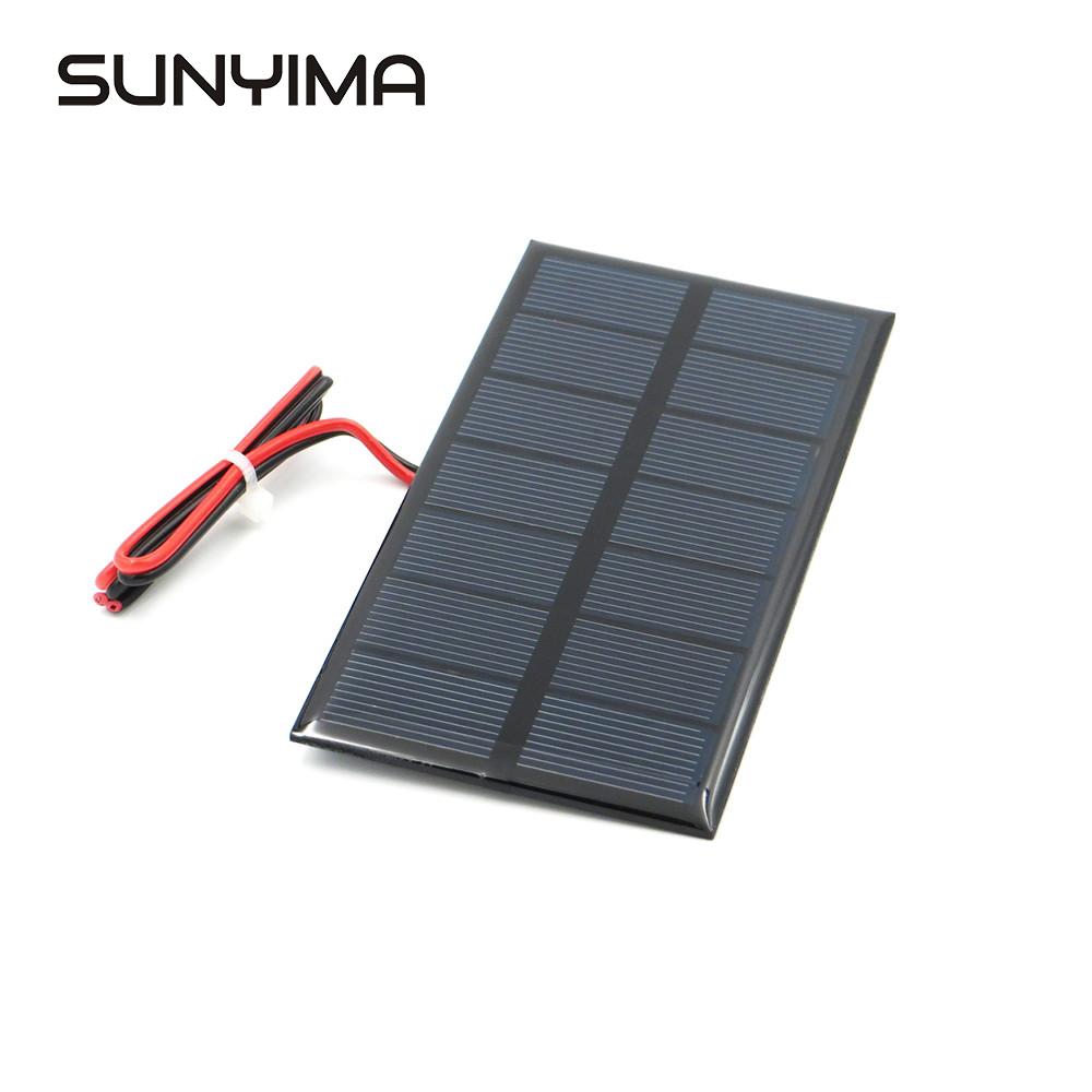 Sunyima 3W 9V Polykristallijne Zonnepaneel 125*195 Mm Sunpower Zonnecel Batterij Module Polykristallijne Diy Solar power Systeem