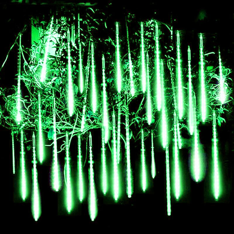 220V/110V LED Meteorschauer Lichter Meteor Regen Lichterketten Hochzeit Weihnachten Outdoor Straße Baum Dekoration Beleuchtung: Warmes Weiß / 6-10W / O