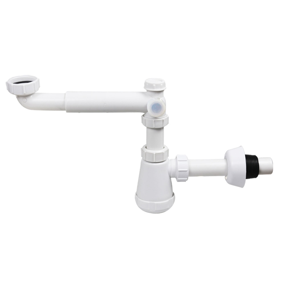 Talea  g1 1/2 " handfat handfat avloppsrör kit vitt rör in i väggen enkel badrum handfat avlopp avloppssystem  gn012 c 001