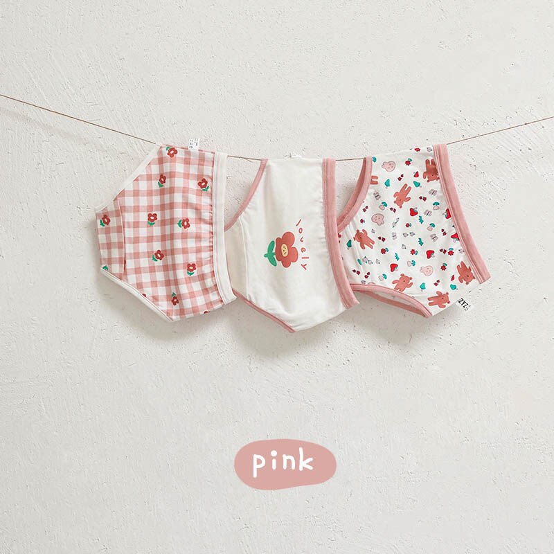 Kinderen Ondergoed Puur Katoen Zacht En Mooie Afdrukken Meisjes Ondergoed Kids Ademend Ondergoed 6 Stuks/partij PT03: 02 / S(95-105CM)