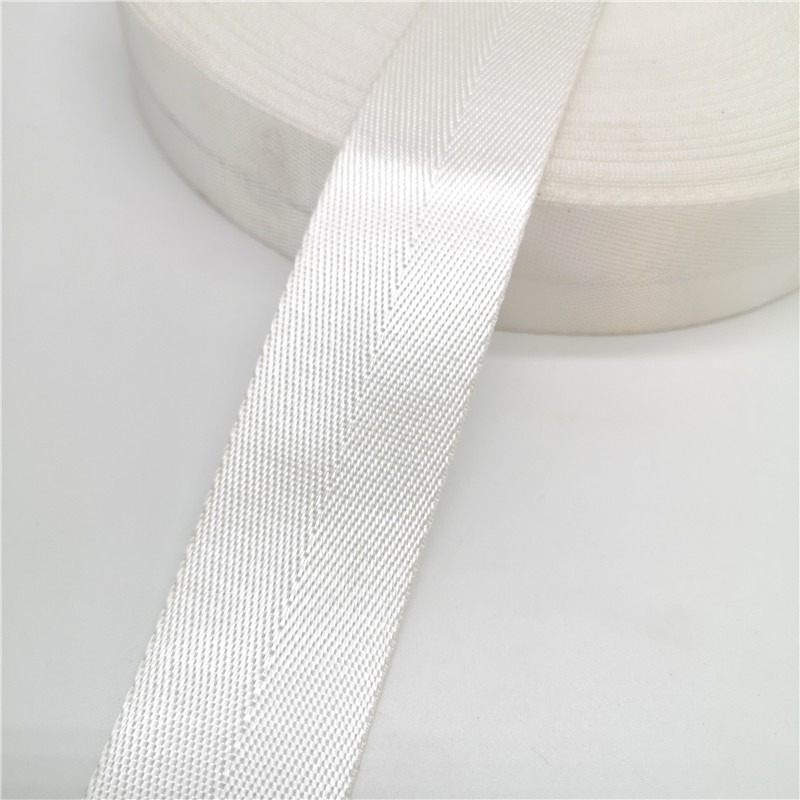 10 Yards 38mm Strap Nylon Webbing Herringbone Pattern Knapsack Strapping Sewing Bag Belt Accessories: White