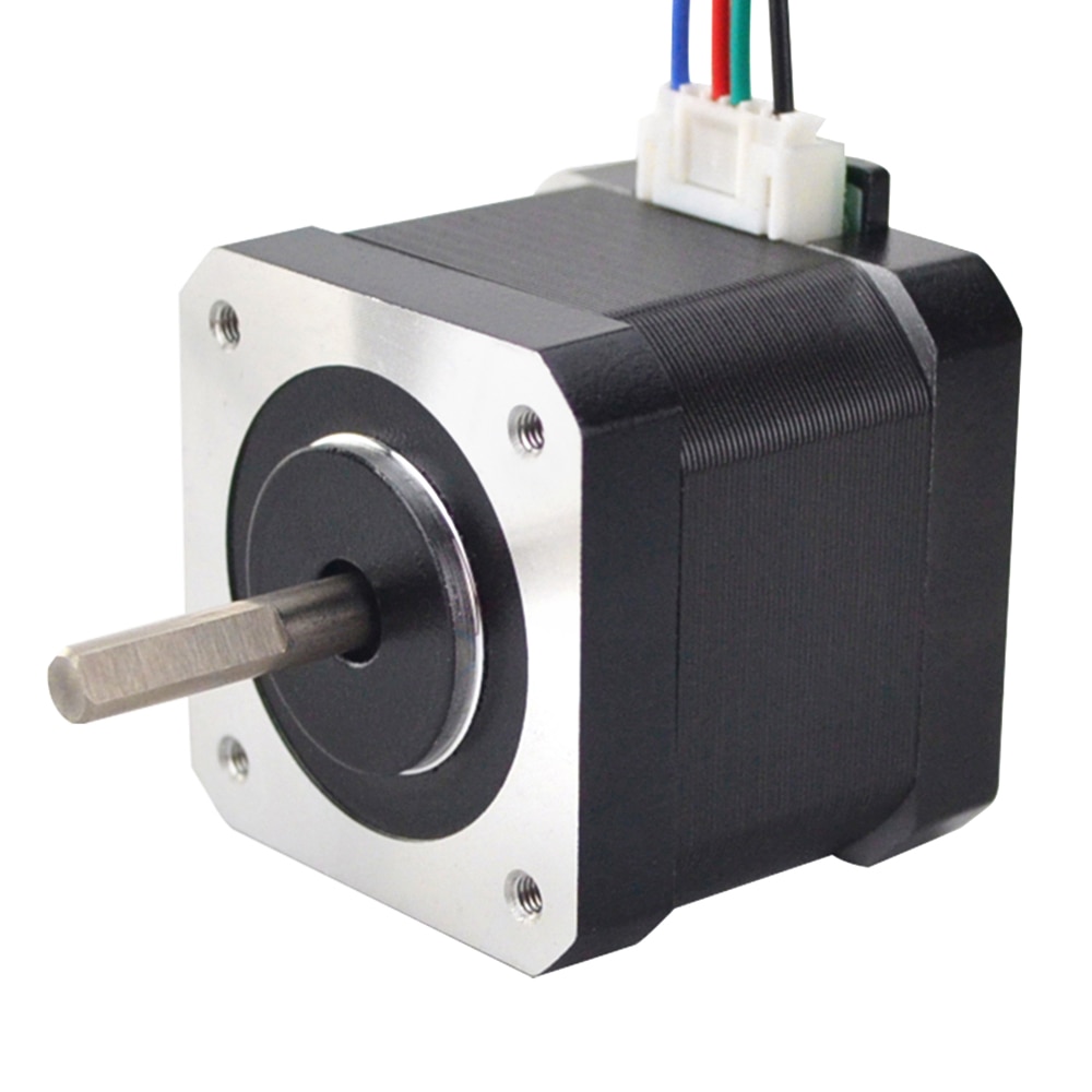 Nema 17 Stepper Motor 39mm 42BYGH 1.5A 45Ncm Nema17 Stepping Motor 4-lead w/1m Cable &amp; Connector for 3D Printer