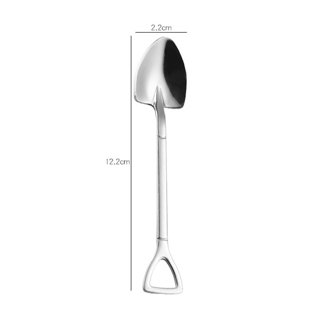 Acero inoxidable 304 de cuchara de Pala pequeña vajilla chapada en oro cuchara de café helado cuchara sopera de miel delicada