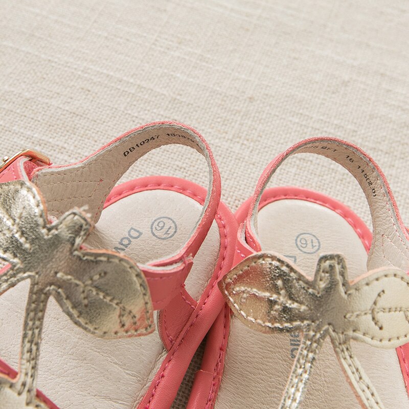 DB10247 Dave Bella summer baby girl sandals born prewalkers infant shoes girl red sandals Princesss shoes