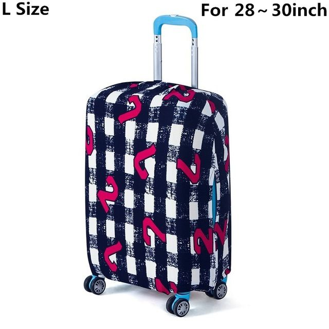 SAFEBET Brand Suitcase Protective Cover Elastic Luggage Protective Cover Sets Travel Accessories Apply To 18 To 30 Inch Cases: Number L