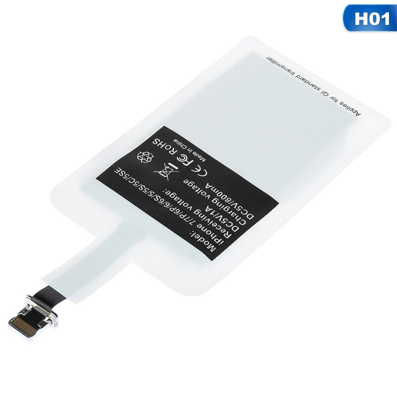 Récepteur de charge sans fil universel Android Qi chargeur sans fil Micro USB Patch de réception pour téléphones MicroUSB pour Iphone