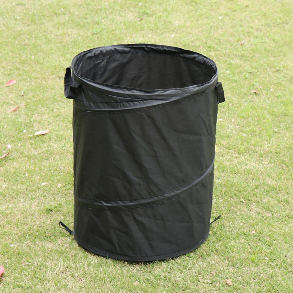 Cubo de basura plegable portátil para acampar al aire libre, papelera de tela Oxford para coche, práctico de usar