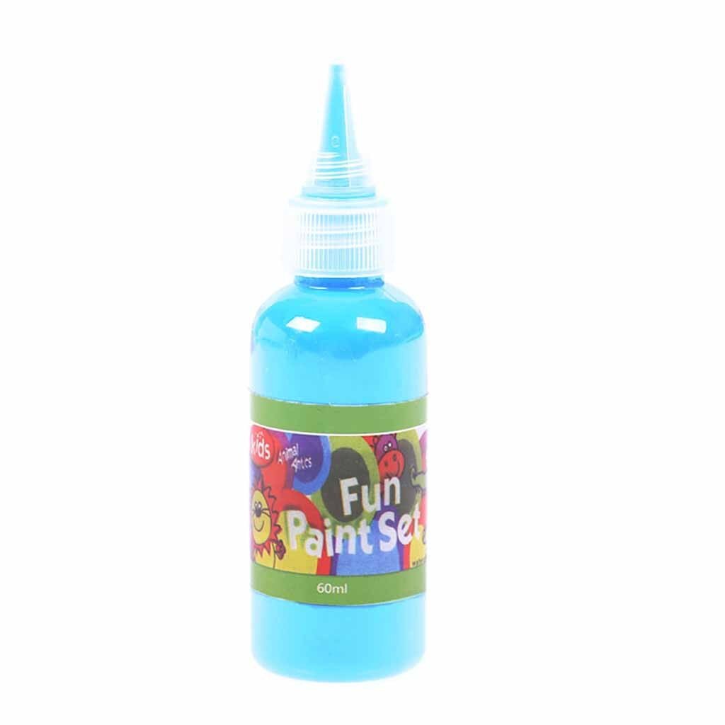 Kind wasbare acrylverfset, nagelkunstverf, verf voor textiel, tekengereedschap voor kinderen, doe-het-zelf 60ml #t5p: Hemelsblauw