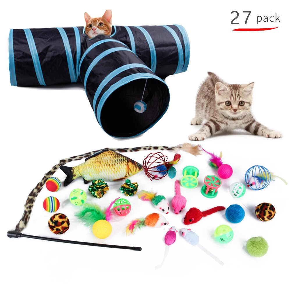 Cats Toy Channel Funny Stick Pets Cat Tunnel Toys Mouse Balls Pet Products Mouse Supplies Mascotas Gatos Rascador Gato Kat
