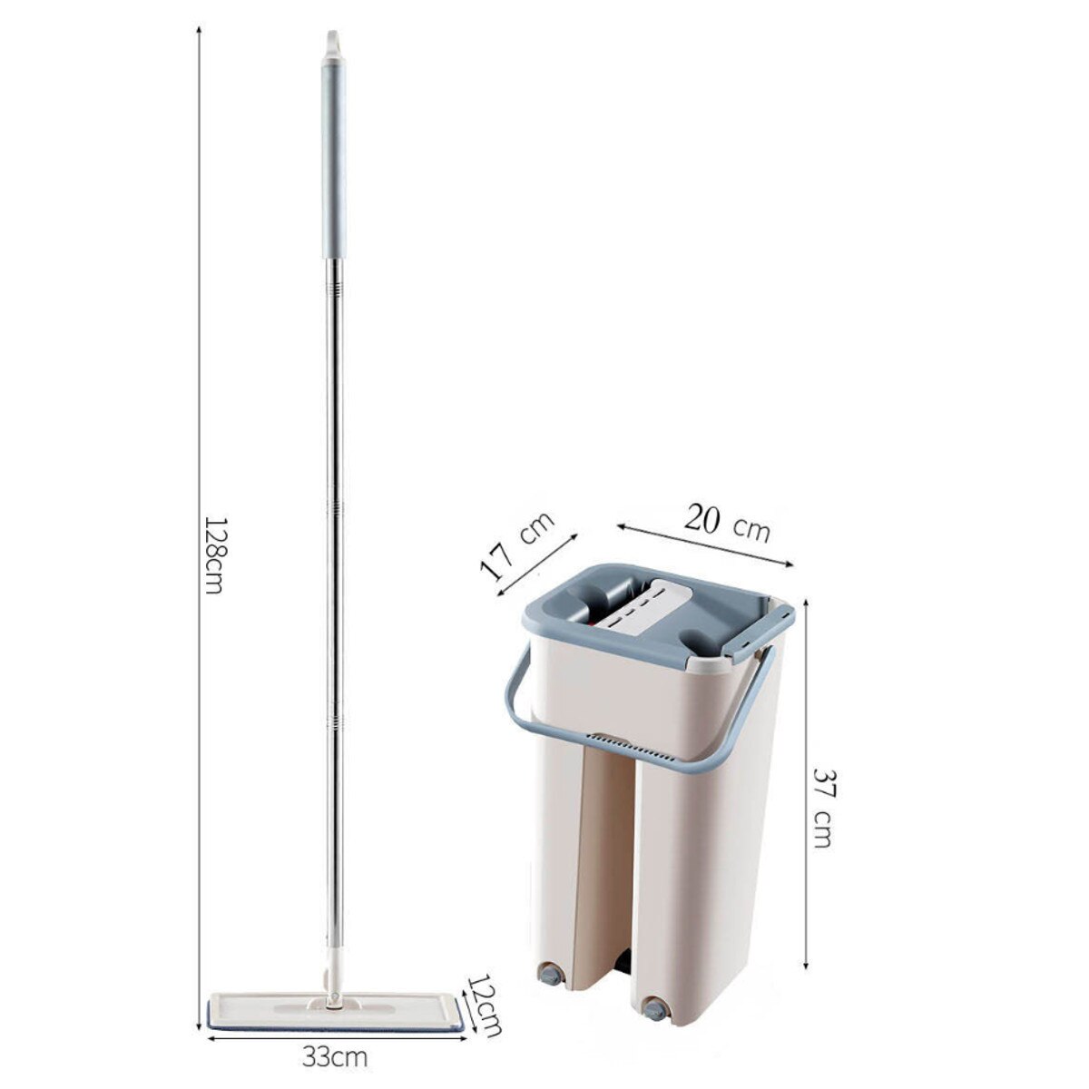 Sgizoku 3 Spin mop Refill Compatible met Vile-das Spin en Clean Microfiber Mop Pads voor Alle Vloeren - Dikke Schrobben