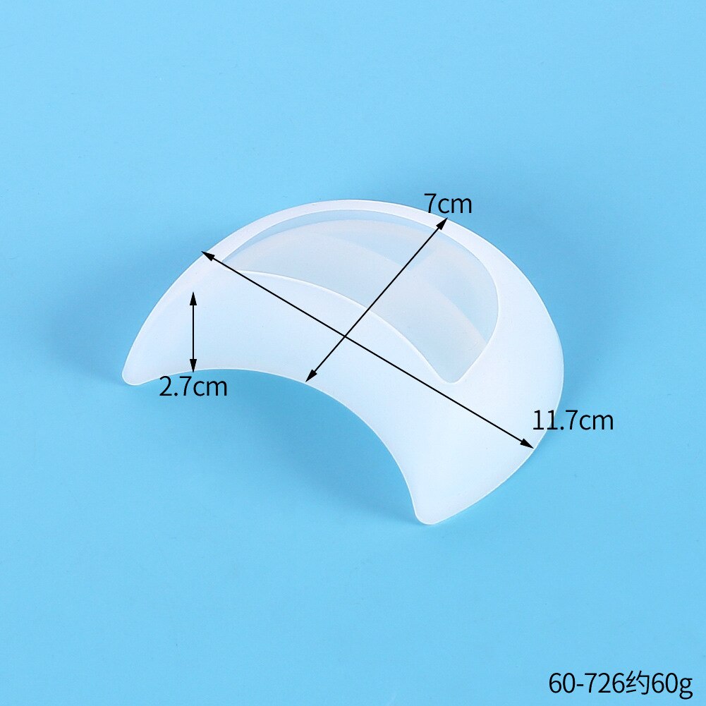 Leuke Maan Vorm Fruit Schotel Siliconen Mal Diy Sieraden Opbergvak Coaster Asbak Craft Casting Epoxyhars Mal Home Decor