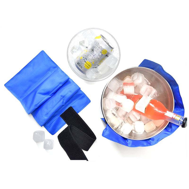 Herbruikbare Ice Pack Voor Verwondingen Gel Wrap Koude Therapie Pijnbestrijding Met Bandjes 23GE