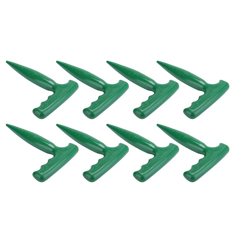 Perforateur de sol pour creuser, outil de jardinage, perforateur de sol pour les semis: 8Pcs