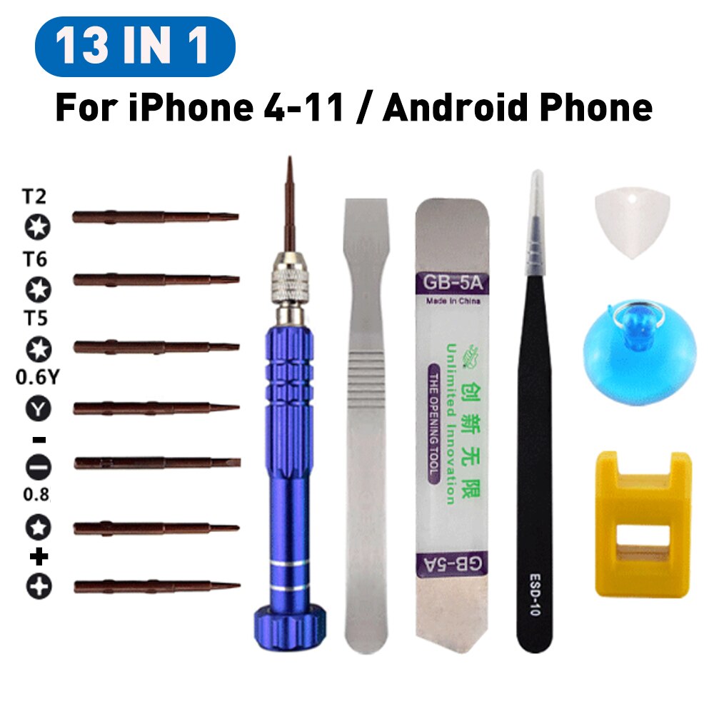 Universal Phone Spudger Pry Opening Tool Phone Repair Tools For iPhone iPad Samsung Tablet Screwdriver Repair Kit Hand Tools Set: Default Title
