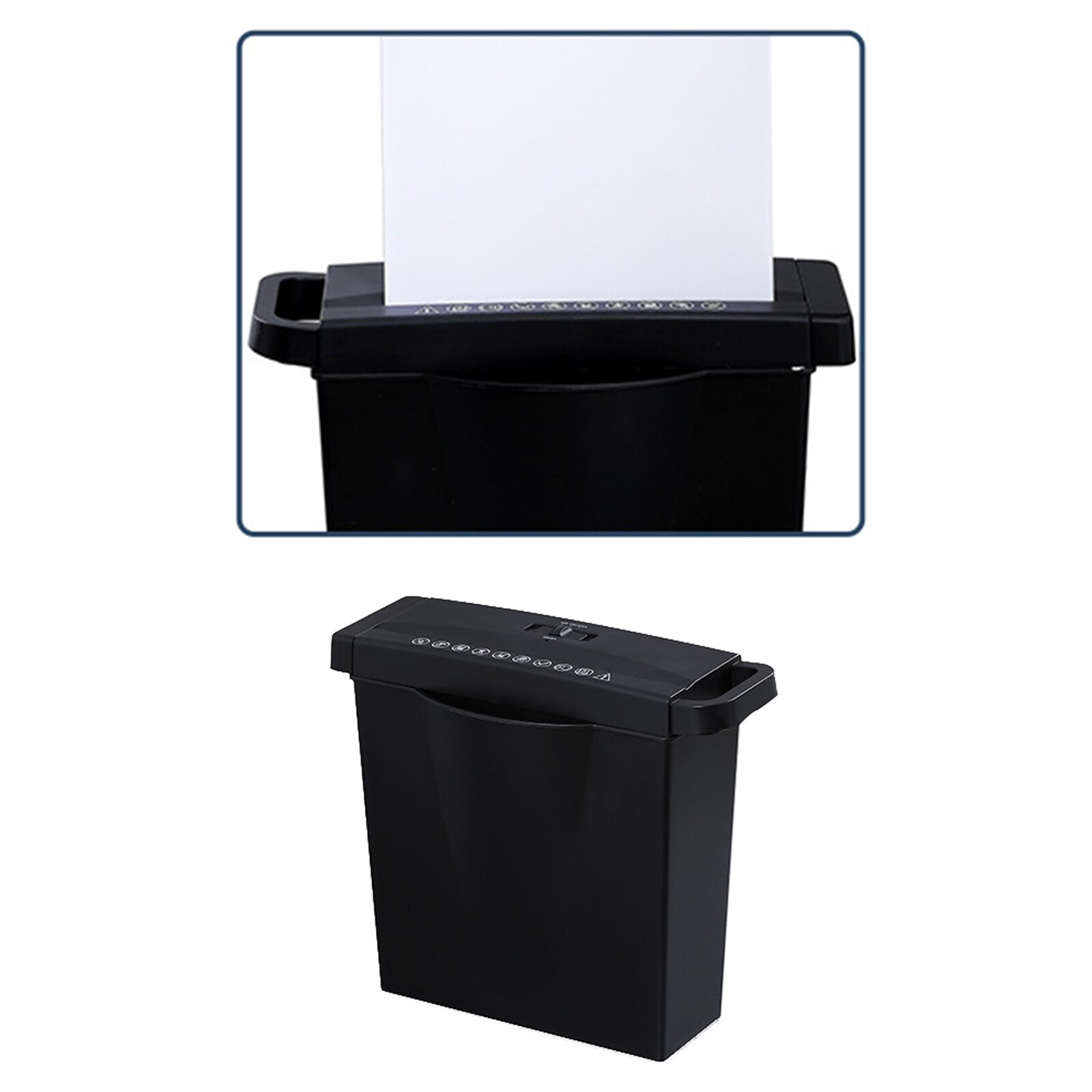 Strip Cut Paper Shredder Micro-Cut Credit Card Bank Card Mini Electronic Silent A4 Shredder Automatic 7L Capacity