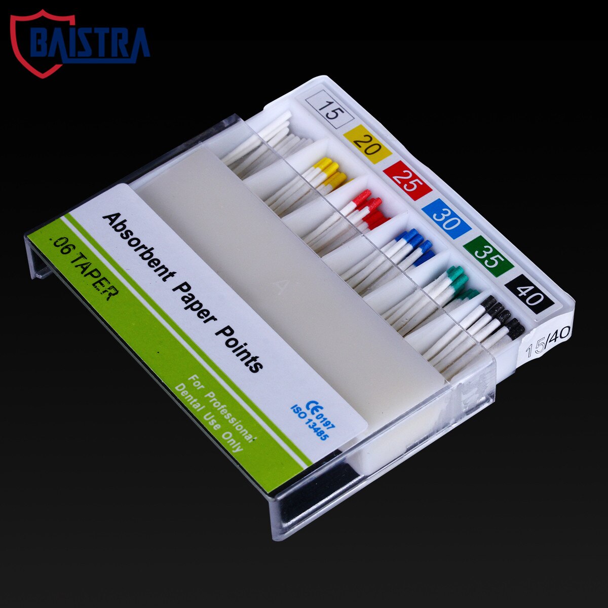 100pcs/Pack Dental Absorbent Paper Points Taper 0.06 Size 15# 20# 25# 30# 35# 40# 15-40#