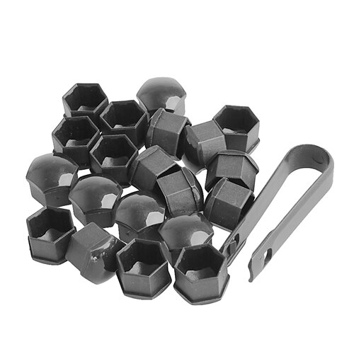 20 Teile/satz 17mm Auto Räder Kunststoff Muttern mit Schraube Kappe Entfernung Werkzeuge: Grau