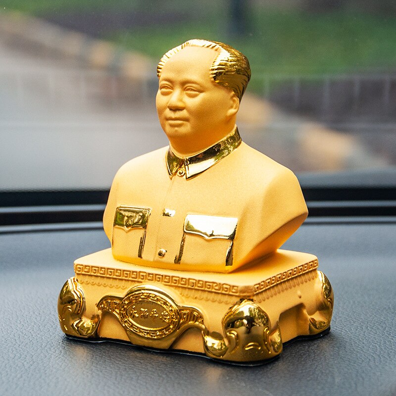 Standbeeld Van Voorzitter Mao Zedong Van China, Hars Hand Gesneden Verzameling Van Kleine Standbeelden Herdenking Voorzitter Mao