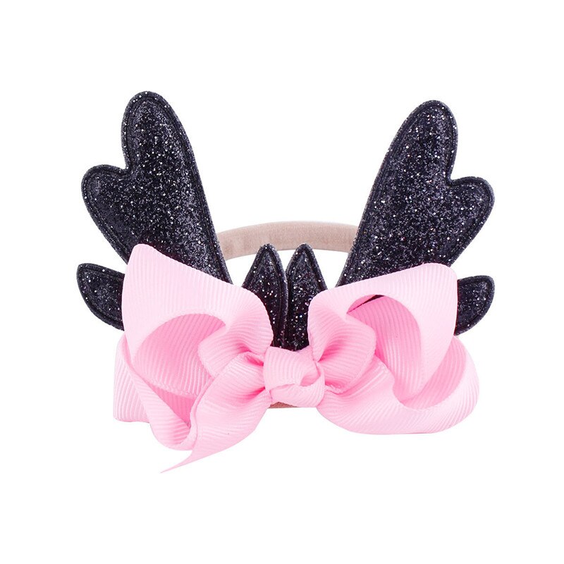Weihnachten Infant Baby Geweih Stirnband Haar band Dance Ballett 6 Farben Neue Bunte Haar Band Mädchen Bogen Knoten