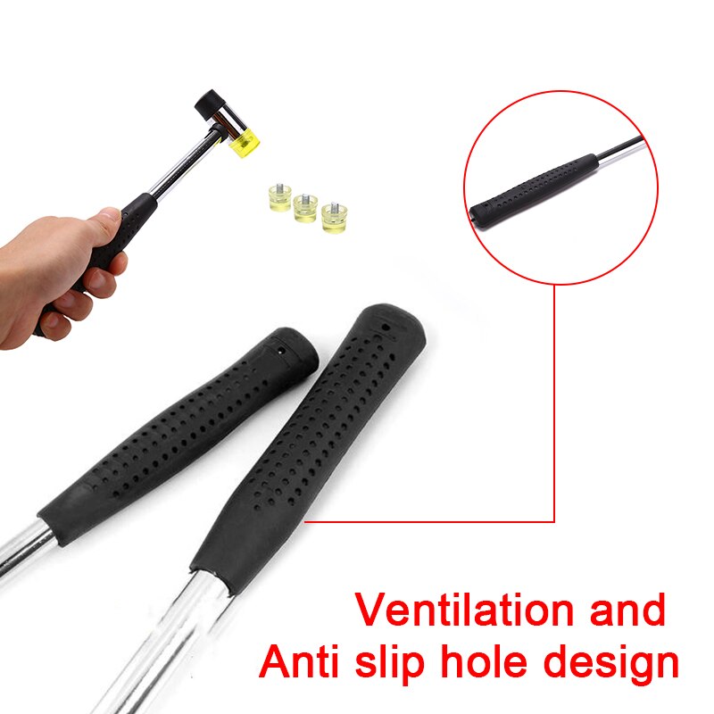 Practical Double Sided Rubber Hammer Hand Hammer DIY Multifunctional Leather Tool Durable Mounting Hammer