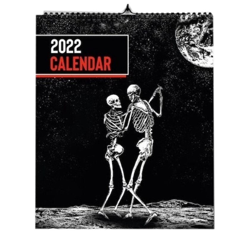 2022 Gothic Art Muur Kalender Met Thuis Woonkamer Decoratie Jaar Kerstcadeaus: Default Title
