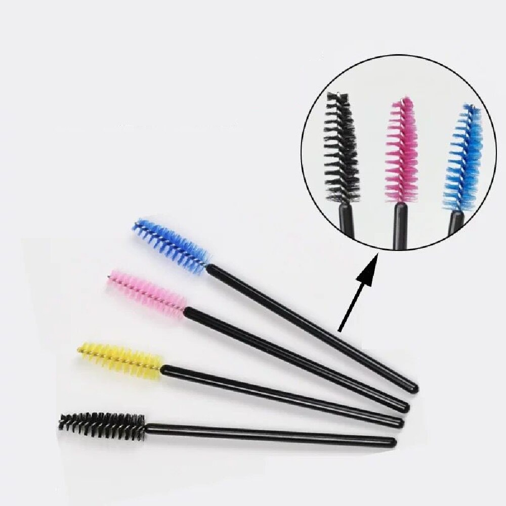 Uulzzor wegwerp wimpermascara borstels make-up kwast staafjes applicator make-up kits 7 kleuren