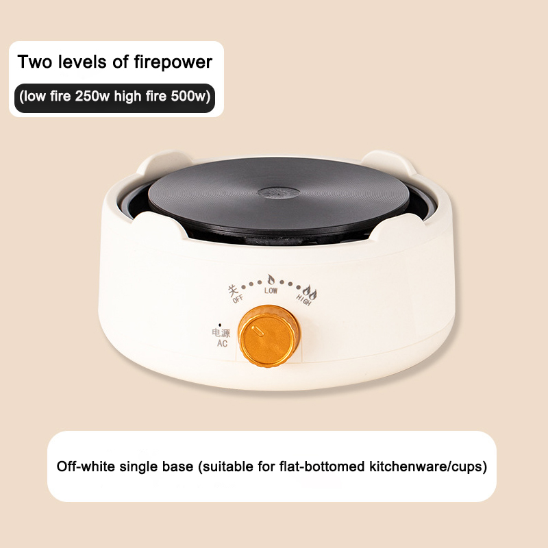 110V/220V Multifunctional Electric Pottery Stove Plate 500W Tea Brewer Water Boiler Coffee Moka Heating Furnace Stew Cooker: WHITE / UK