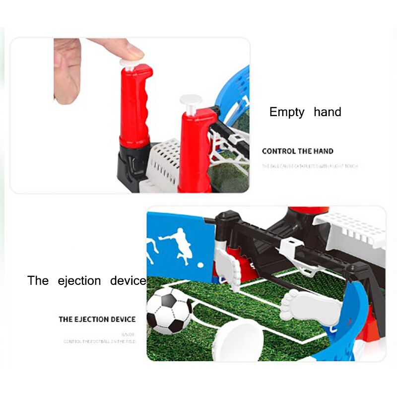 Mini Table Top Football Board Game Set Environmental Friendly Space-Saving Plastic Develop Childrens Coordination
