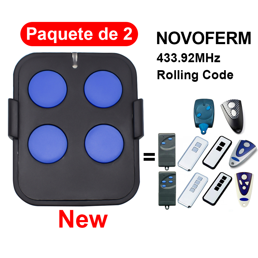 NOVOFERM NOVOTRON TORMATIC Garagentor-Fernbedienung 502 MAX43-2 504 MAX43-4 512 mischen 43-2 433,92 MHz Handsender: verrotten