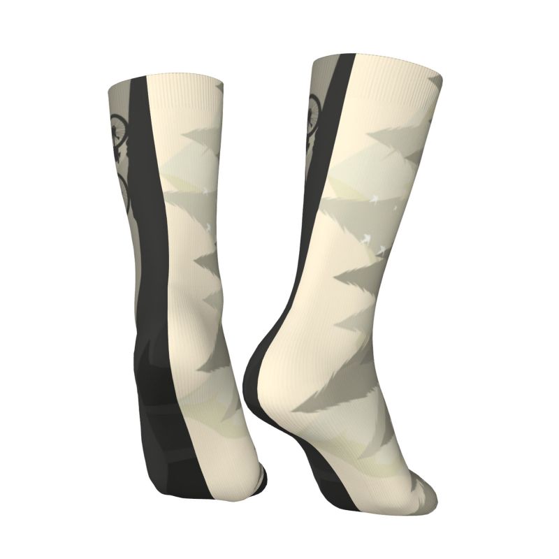 Cycling On The Mountain Bike Dress Socks Men's Women's Warm Cycling Bicycle Cyclist Biking Crew Socks