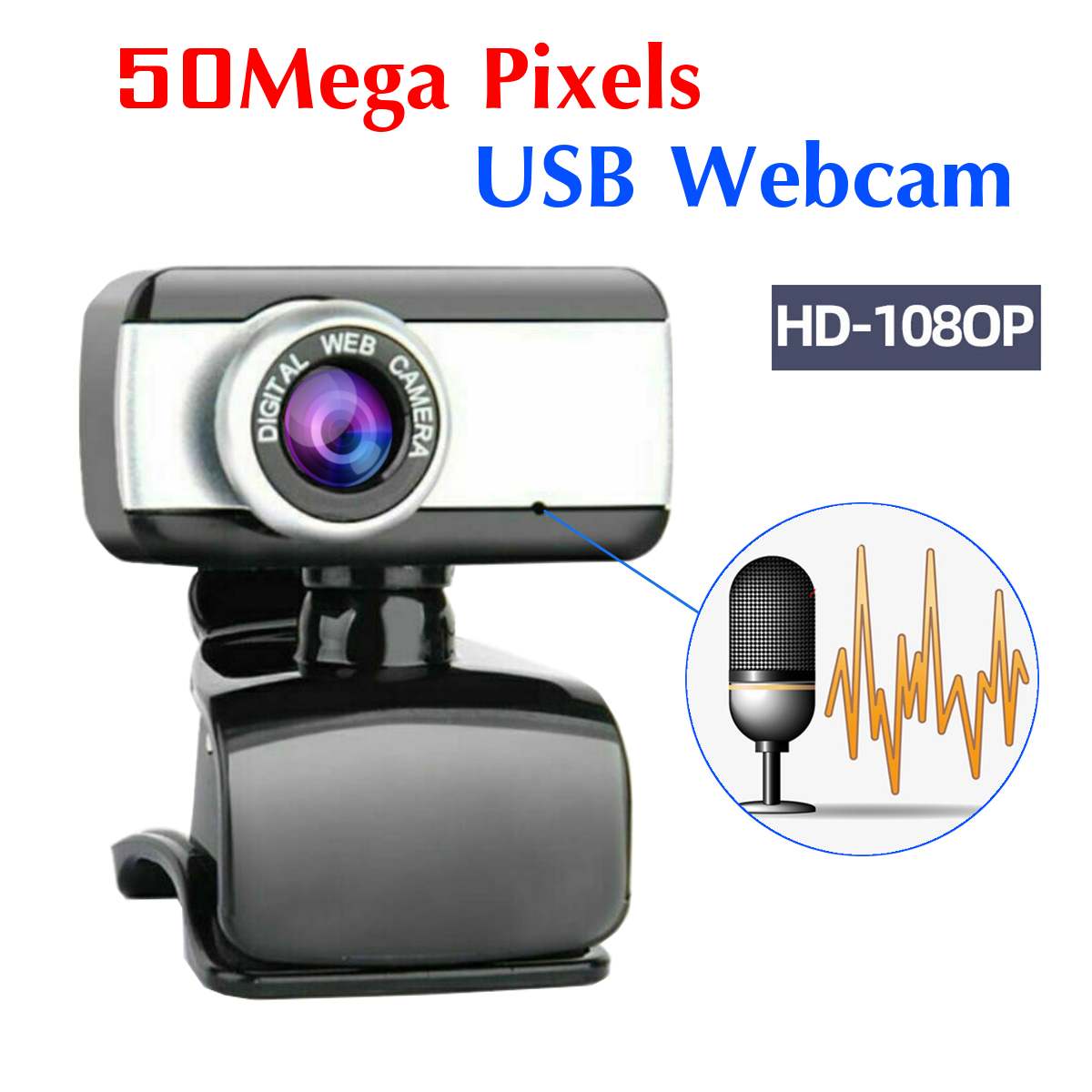 Kamera webcam 1080p hd langaton usb hd -verkko keskeytetty automaattitarkennus verkkokamera pc -kannettavan tietokoneen työpöydälle