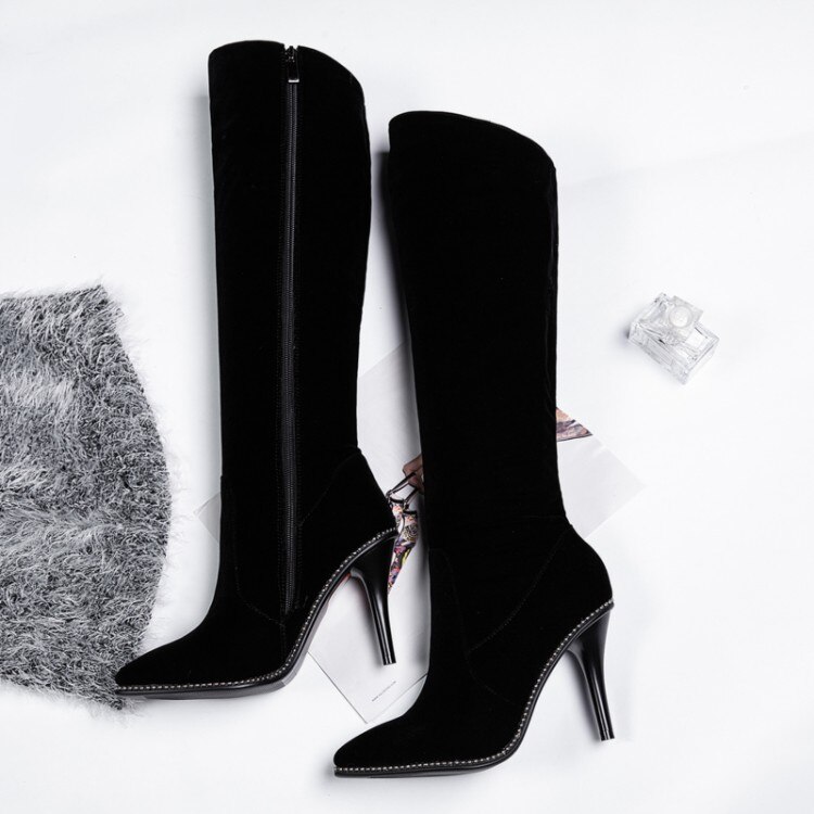 Women's Knee High Over The Knee Boots – Thigh High Boots With 2-Inch Chunky Heel, PU Upper, Skin-Friendly Lining, Multiple Colors - View #10
