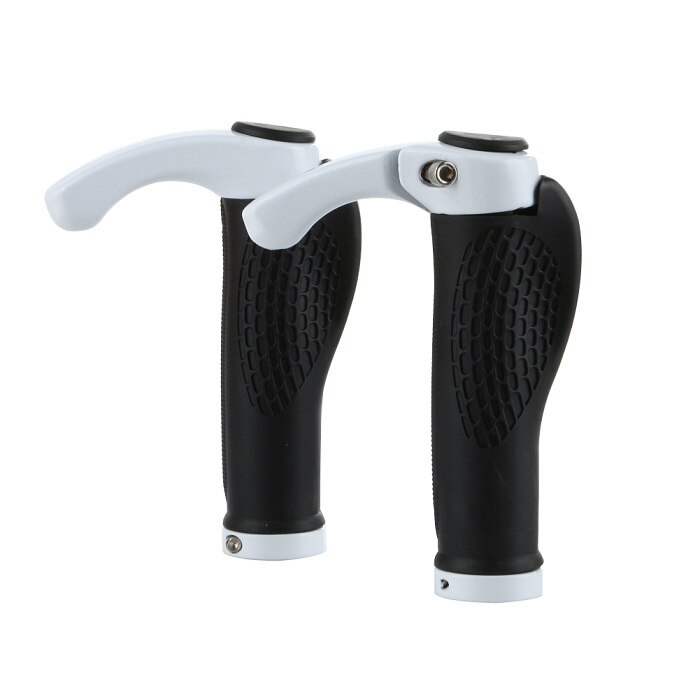 Fiets Stuur Grips Anti-Skid Ergonomische Rubber Mtb Weg Mountainbike Fiets Grips Handvatten Voor Fietsen Onderdelen Accessoires: 02 White